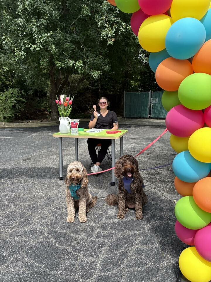 Ice cream social at Aim Hearing 